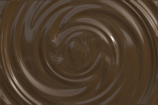Dark chocolate swirl,  digital illustration