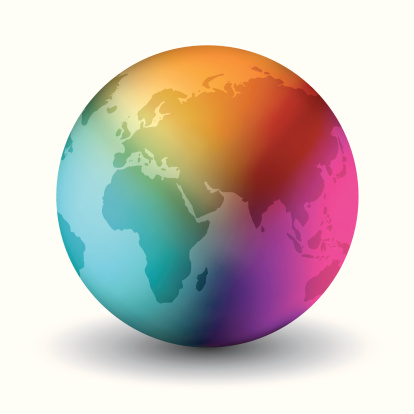 Multicolor Earth Globe