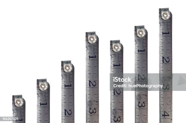 Maßband Diagramm Stockfoto und mehr Bilder von Lang - Lang, Wachstum, Altertümlich