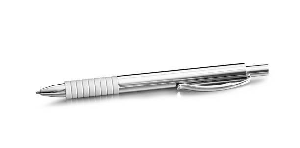 Red felt tip marking pen with clipping path.