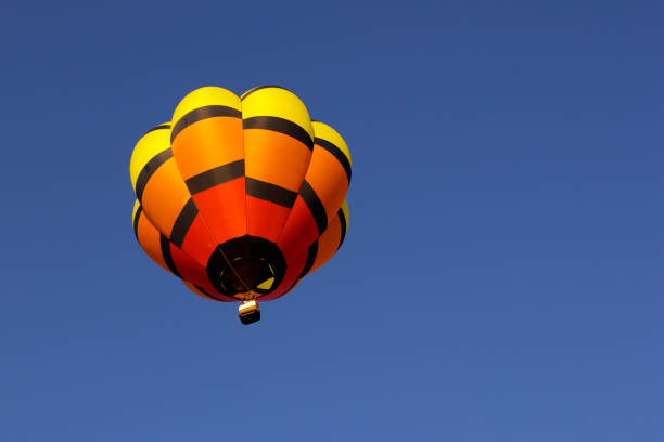 istock Hot Air Balloon Assending Into Sky 155357871