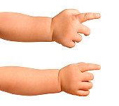 Baby hands pointing