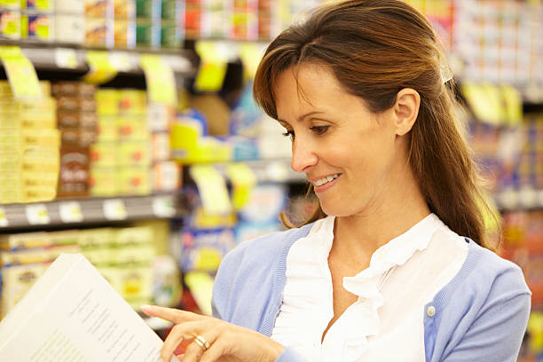 istock Woman shopping in supermarket 155358004