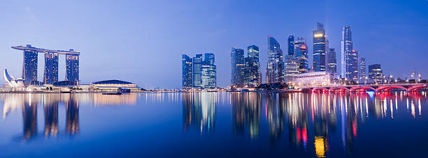 istock Singapore Marina Bay Downtown Skyline 155358009