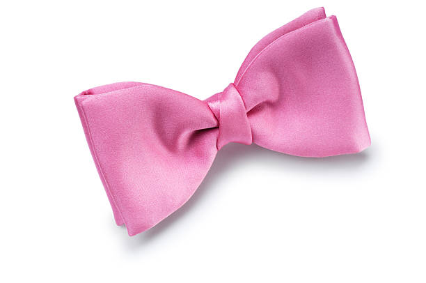 Bow Tie Pink bow tie isolated on white. bow tie stock pictures, royalty-free photos & images