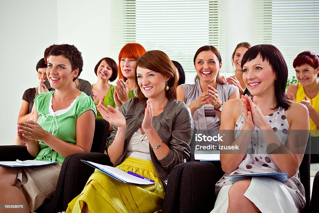 Grupo de Mulheres em um seminário - Royalty-free Jornalista Foto de stock