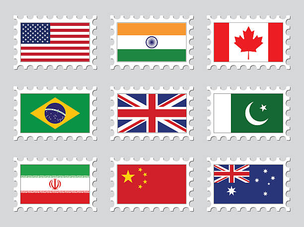 National Flag Stamps National Flag Stamps australian flag flag australia british flag stock illustrations