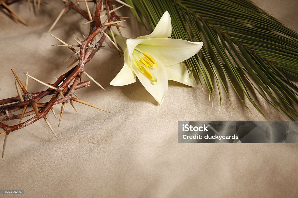 Palm Sonntag, Karfreitag und Ostern - Lizenzfrei Madonnenlilie Stock-Foto