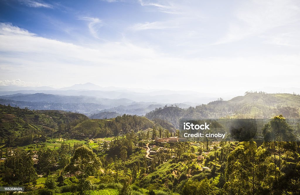 Ceylon Highlands perto de Nuwara Eliya - Foto de stock de Sri Lanka royalty-free