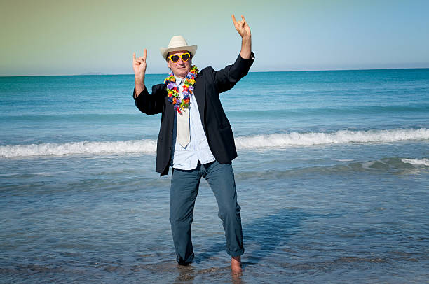 istock Happy Businessman Dancing, Miami Beach 155358528