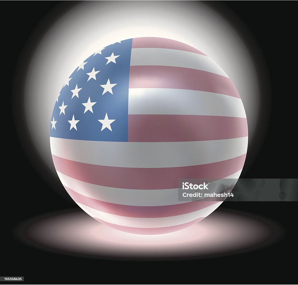 Crystal USA Ball Crystal USA Ball. Crystal Ball stock vector