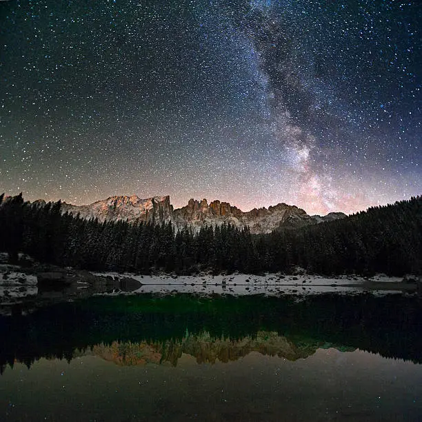Milky Way in the Italian Alps.