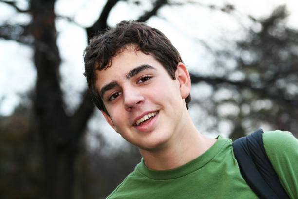 istock Smiling Teenage Student Guy 155359493