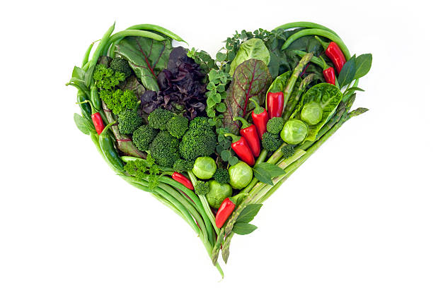 istock Vegetables - Healthy Heart Isolated on White 155359540