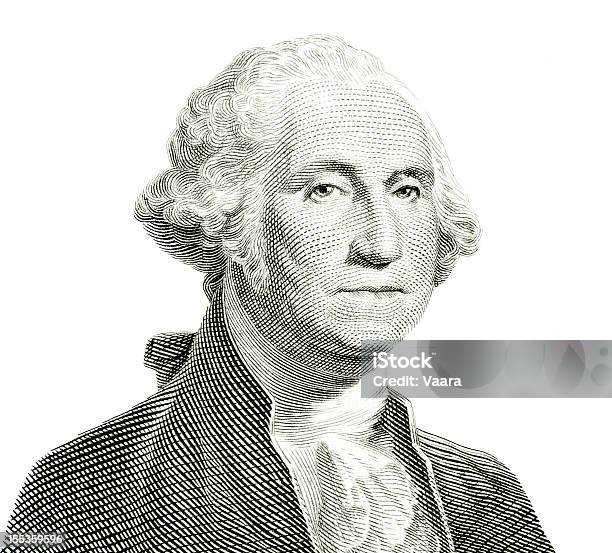 George Washington Isolated Stock Photo - Download Image Now - George Washington, US Paper Currency, Currency