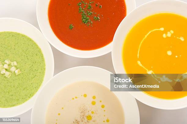 Suppen Stockfoto und mehr Bilder von Suppe - Suppe, Sahne, Vier Gegenstände