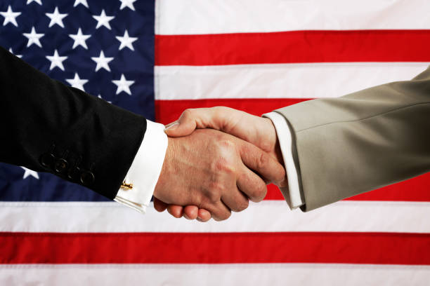 U.S. Elections. Presidential Handshake.