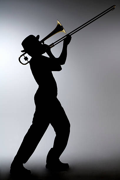 Musical instruments being played with enthusiasm