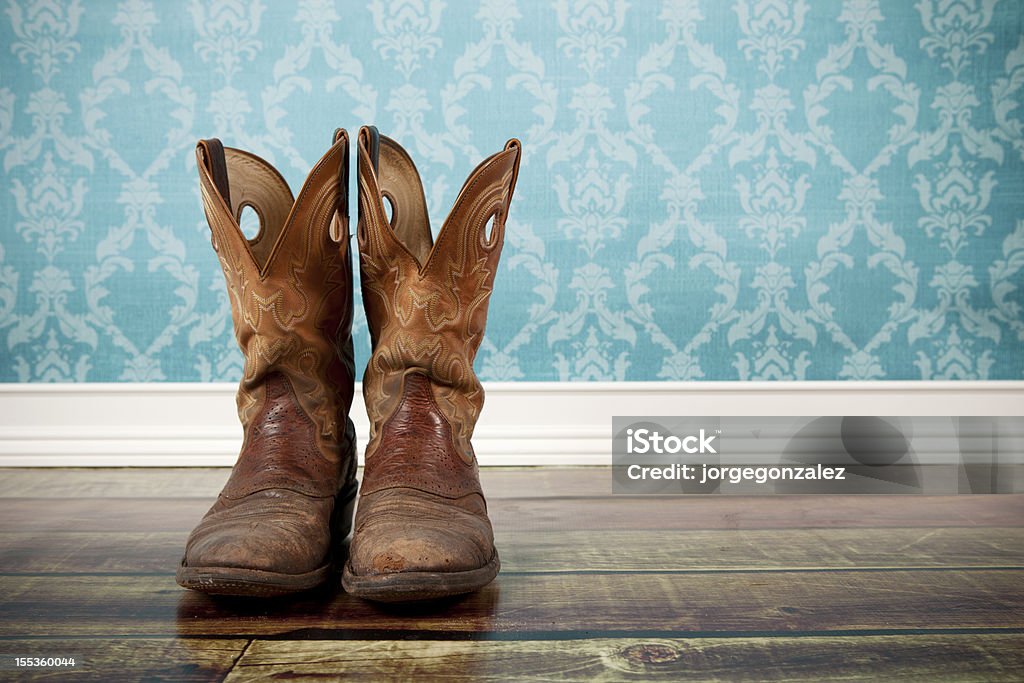 Par de botas de caubói - Foto de stock de Bota royalty-free