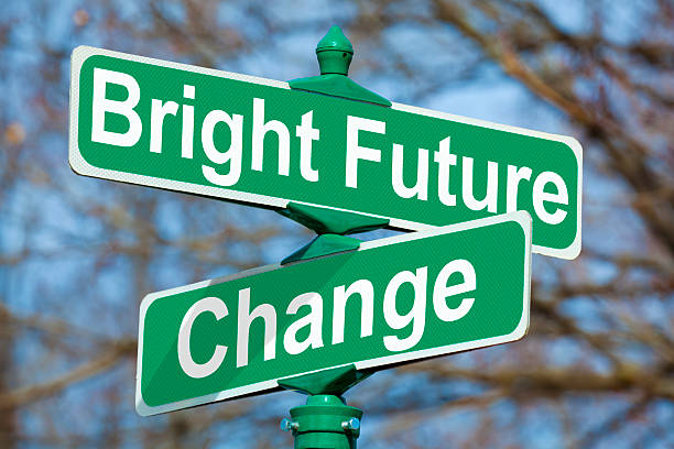 istock Bright Future, Change Street Sign 155360328