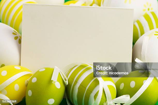 Recibimiento De Pascua Foto de stock y más banco de imágenes de Pascua - Pascua, Tarjeta de felicitación, Verde - Color