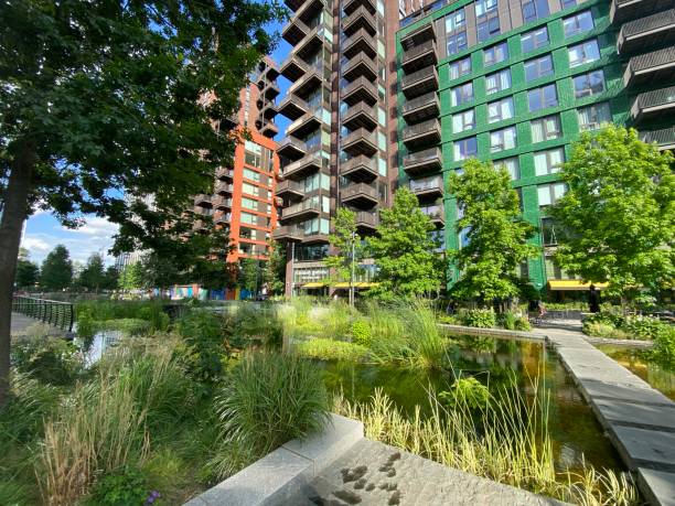 istock Park in Residential District 1553606261