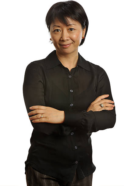 istock Chinese executive with her arms crossed 155360655