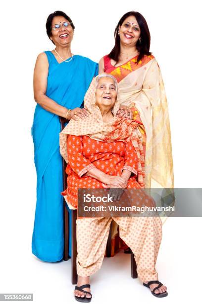 Multi Geração Família Indiana - Fotografias de stock e mais imagens de Mulheres - Mulheres, Só Mulheres, Índia