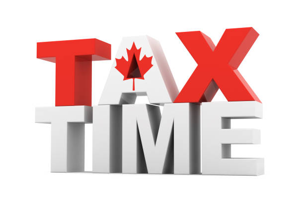 Tax Time Canada stock photo