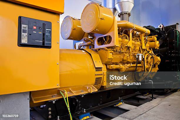 Diesel Powergeneratoren Stockfoto und mehr Bilder von Elektrischer Generator - Elektrischer Generator, Elektromotor, Herstellendes Gewerbe