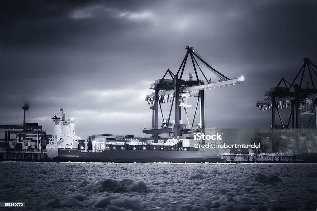 Hamburg - Lizenzfrei Abenddämmerung Stock-Foto