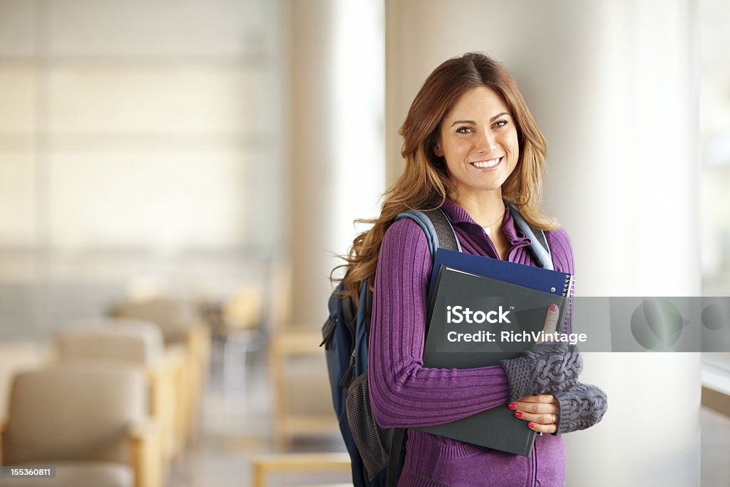 Studente di College femminile - Foto stock royalty-free di 20-24 anni