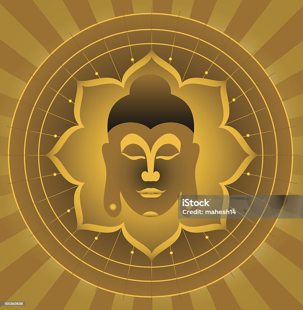 Signore Buddha. - arte vettoriale royalty-free di Buddha