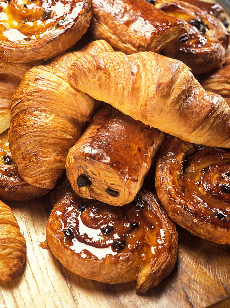 istock croissants and Danish pastry 155360977