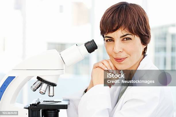 Smiling Female Pathologist Stock Photo - Download Image Now - 30-39 Years, Adult, Adults Only