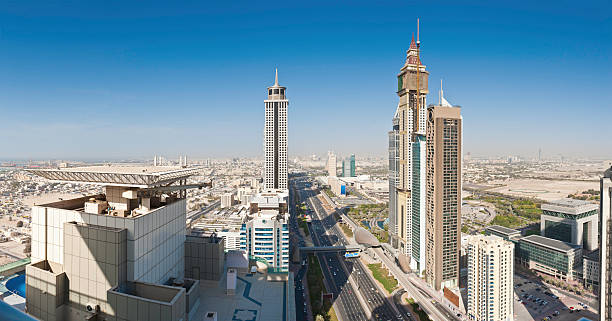 istock Dubai Sheikh Zayed Road skyscrapers panorama UAE 155361463