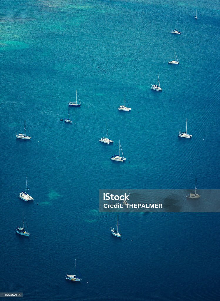 sailboats 및 catamarans 야외 - 로열티 프리 공중 뷰 스톡 사진