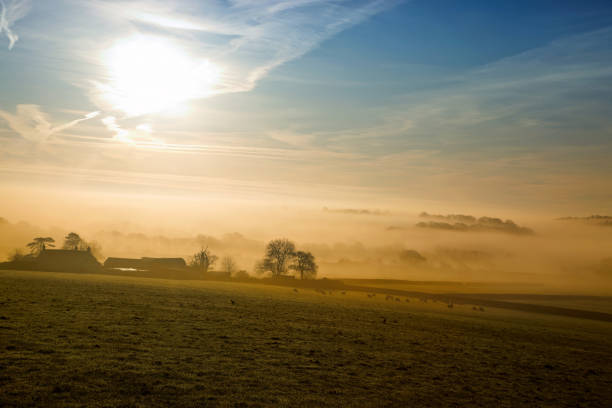 istock Sunrise over Welsh farmland 155362208