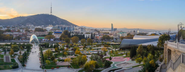 istock Panoramic Evening View of Tbilisi - Georgia 1553634856