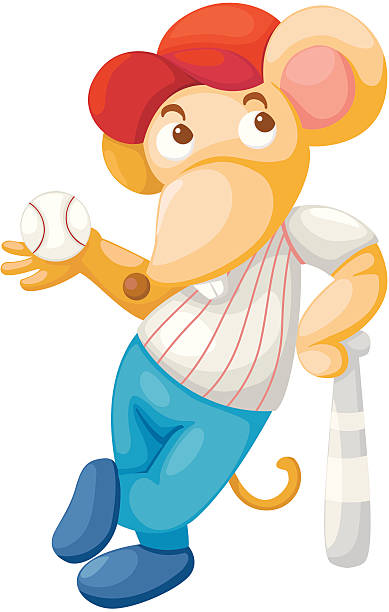 ilustrações de stock, clip art, desenhos animados e ícones de rato vector - color image batting illustration technique adult