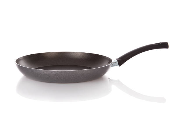 istock Teflon frying pan isolated on white background 155364867