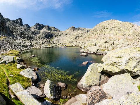 Landscape on the route of the Five Lagoons in the Sierra de Gredos, Spain