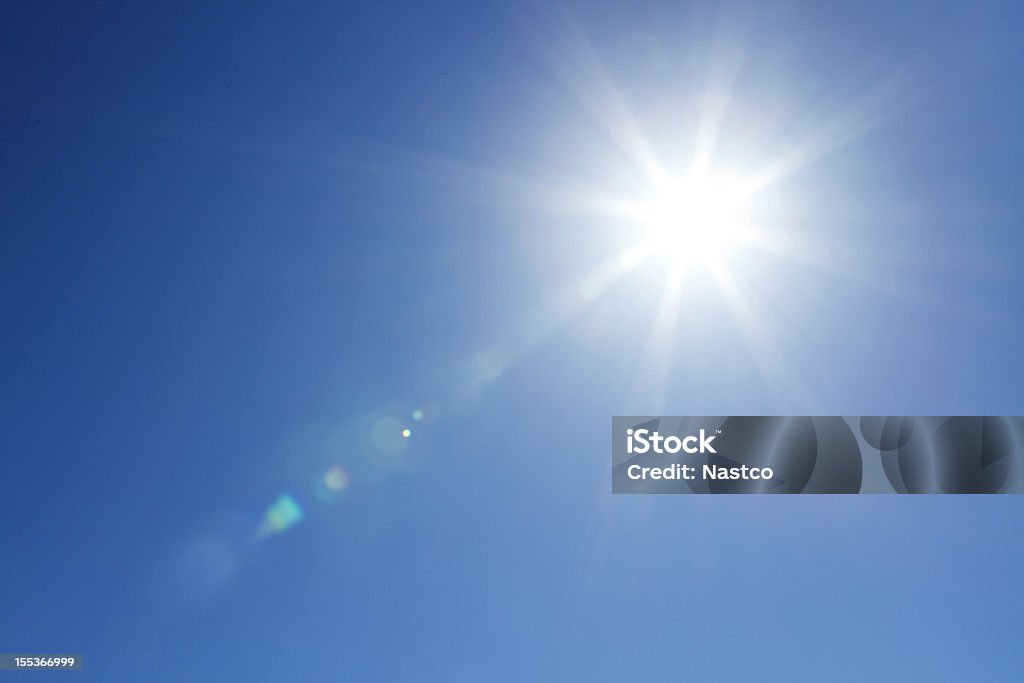 Sonne am Himmel mit Textfreiraum - Lizenzfrei Sonne Stock-Foto