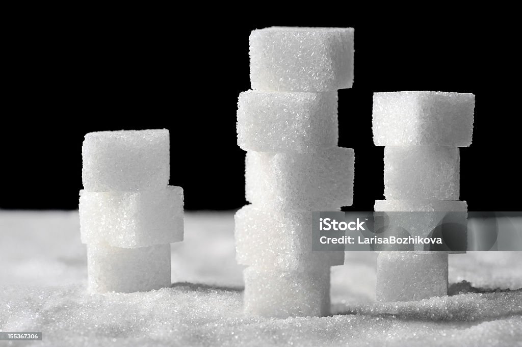 Кучу сахар кубиками - Стоковые фото Без людей роялти-фри