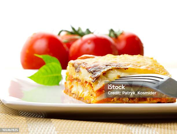 Italian Lasagna Dish Stock Photo - Download Image Now - Baked, Basil, Beef