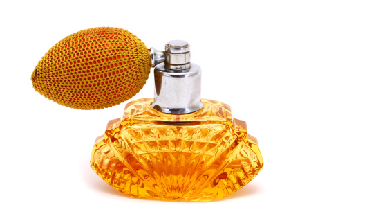 Studio shot of a perfume bottle.