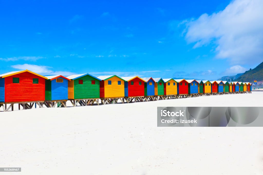 Capanne sulla spiaggia - Foto stock royalty-free di Spiaggia