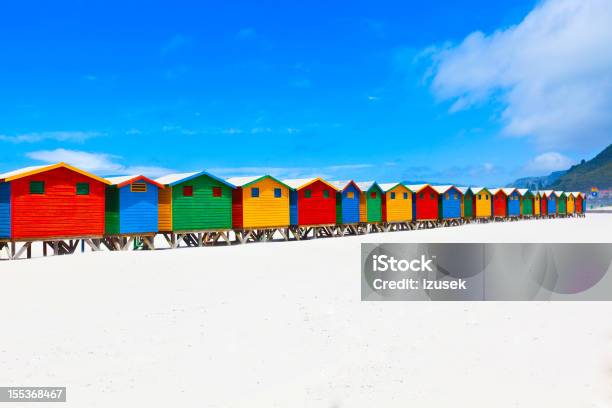 Beach Huts Stock Photo - Download Image Now - Beach, Changing Cubicle, South Africa