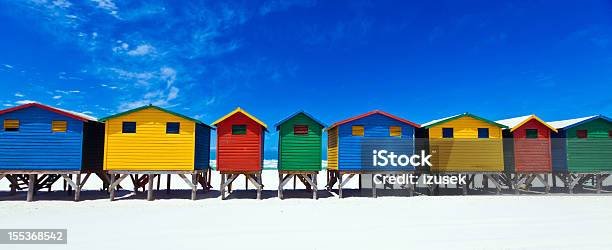 Beach Huts Stock Photo - Download Image Now - Multi Colored, Beach Hut, Building Exterior