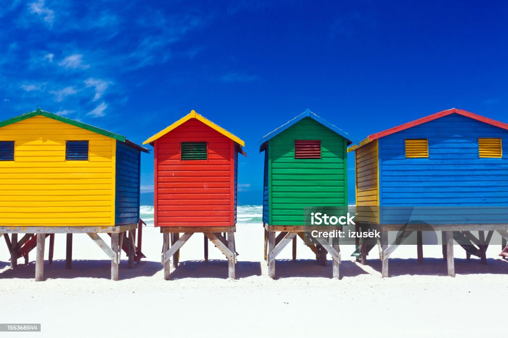 Praia Huts - Royalty-free Praia Foto de stock